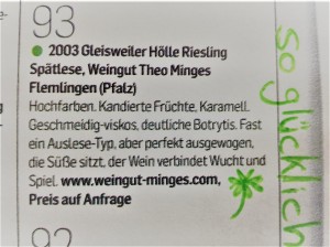2003 Riesling Spätlese